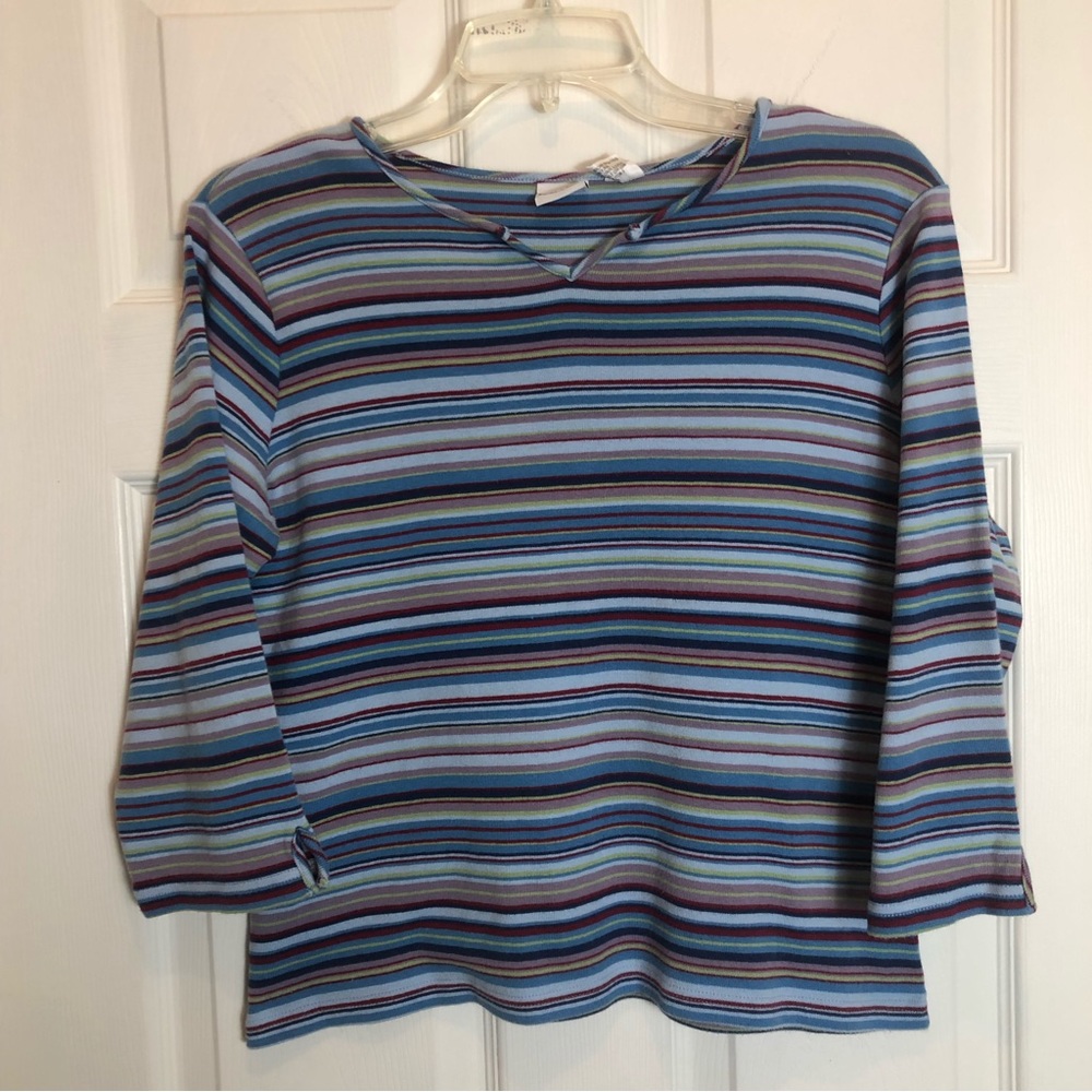 Talbots Kids Long Sleeve Striped Top. Size 20